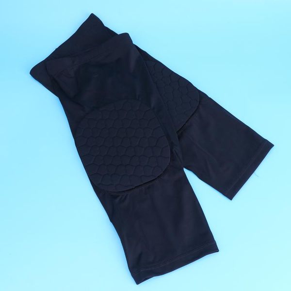 

elbow & knee pads 2 pcs short honeycomb anti-collision sports brace protective sleeve guard gear support breathable protector for, Black;gray