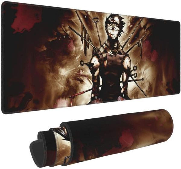 

mouse pads & wrist rests naruto pad anime stitched edge premium-textured mat non-slip rubber base big table for gaming computer laptop