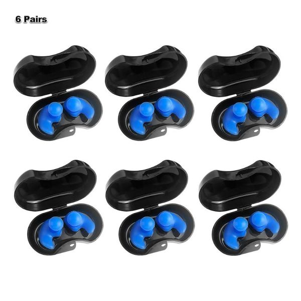 

swimming earplugs spiral silicone soft professional anti-noise and waterproof suitable for adults children nose clip