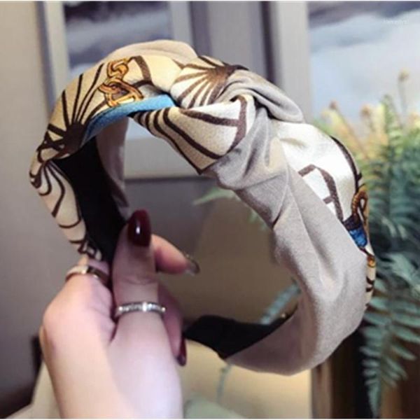 

print headband for women fabric patchwork knot hairband adults headdress ladies hair accessories1