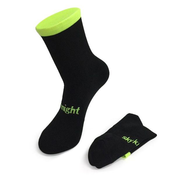 

sports socks cycling moisture-wicking bike men women running gym training size 7-12, Black