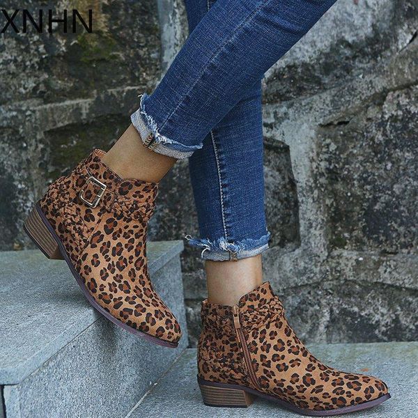 

boots plus size 43 ankle women platform lace up buckle shoes thick heel short boot ladies casual footwear botas mujer high, Black