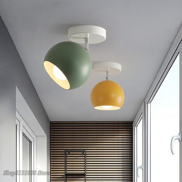 

ceiling lights nordic led light macaron modern lamp for living room bedroom luminaire indoor ball lighting fixtures