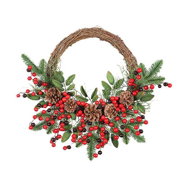 

decorative flowers & wreaths home decoration red fruit half garland wall hanging decorations wreath pendant autumn wedding party decor fall