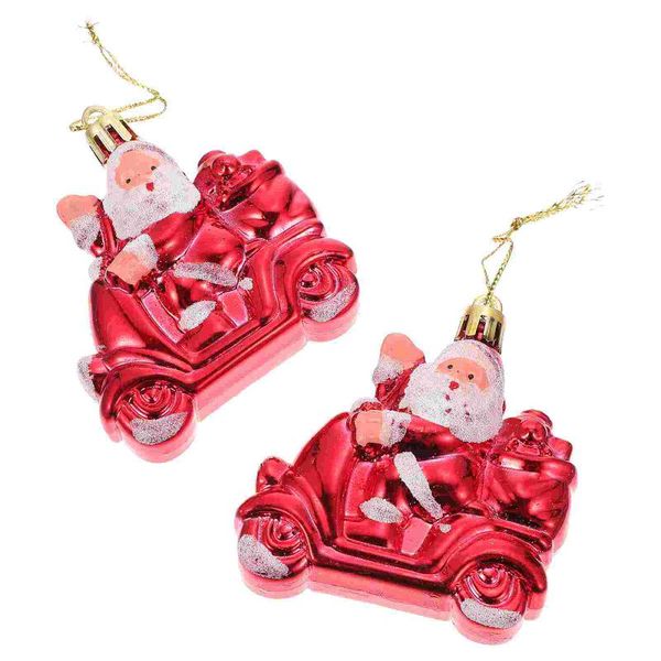 

christmas decorations 2pcs xmas santa claus car decors pendants lovely tree