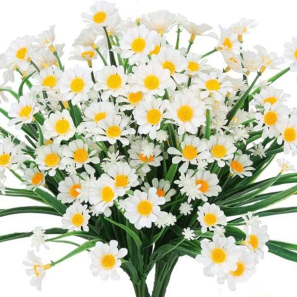 

decorative flowers & wreaths realistic artificial daisy wedding 4 bundles fake flower gift