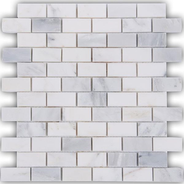 

wallpapers carrara white gray marble mosaic tiles backsplash kitchen tv bath shower home decorwall/floortile sticker,,lsmbst11