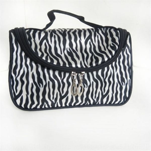 

xyl korean fashion zebra pattern bags portable large capacity waterproof storage storage portable wash and make-up bag