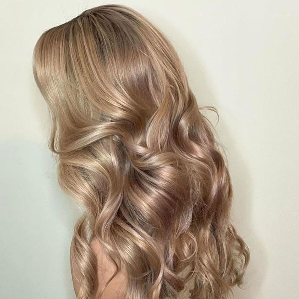 

ombre dark ash blonde brazilian lace front wig human hair wigs for women pre plucked with baby wave transparent1, Black;brown