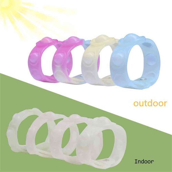 

uv discoloration silicone bangle tiktok fidget push pop bubble popper bracelet ultraviolet light sinsitive changing color in the sun kids to