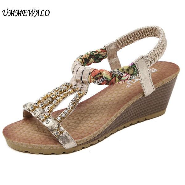 

shoes women summer sandals woman designer wedges gladiator ladies zapatos mujer, Black