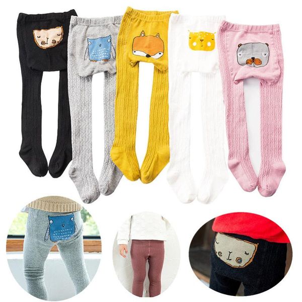

footies cartoon children tights baby girls kids pants cute animal toddler pant leggings pretty bowknot trousers for, Blue