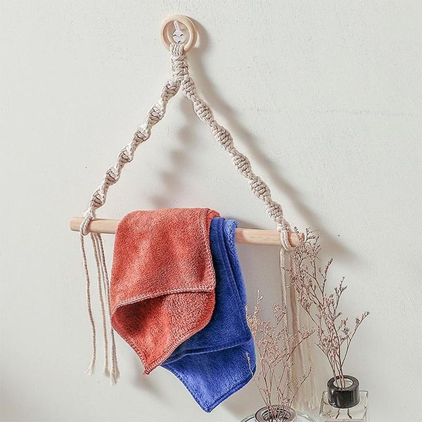 

toilet paper holders holder dispenser hand-woven hanging bathroom towel rack decoration