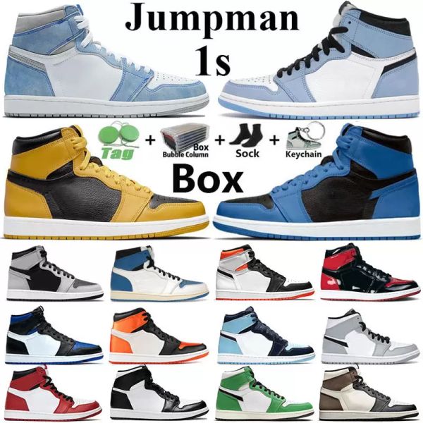 

with box 1 high og jumpman 1s mens basketball shoes dark marina blue seafoam wolf grey aluminum igloo pollen hyper royal university blue twi