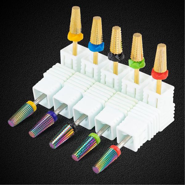 

nail art equipment diamond/tungsten drill bit electric manicure for milling cutter files buffer accessory, Silver