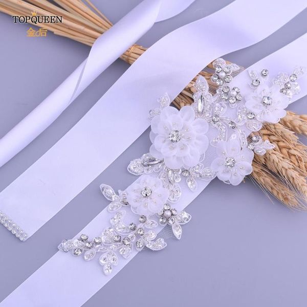 

wedding sashes ueen s358 white organza flower belts plus size bridal belt evening dress maternity sash bridesmaid accessory