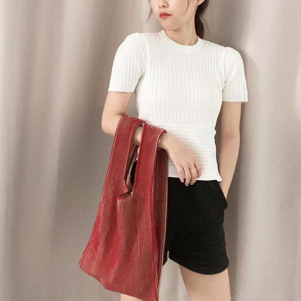 

evening bags 2021 ladies handbag luxury wool large shopping bag knitted capacity designer shoulder casual