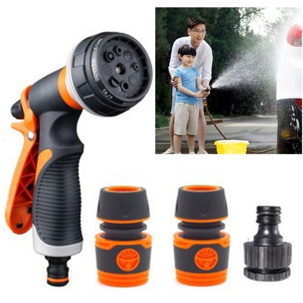 

watering equipments garden water hose spray nozzle way 3 connector head plant cleaning car sprinkle tools