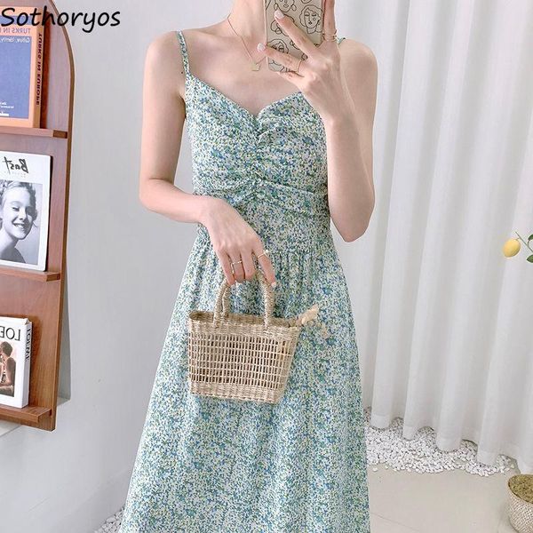 

casual dresses floral printed sleeveless dress women elegant trendy retro sweet summer high waist backless a-line slim fit tender sundr, Black;gray