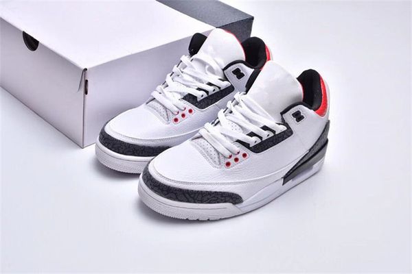 

jumpman 3 se denimfire red white retro og basketball shoes outdoor sneakers sports with original box fast delivery