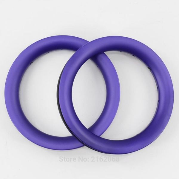 

bike wheels 2pcs est purple 12 inch 25mm slide car scooter push matte full carbon fibre bicycle clincher rims 12er ship