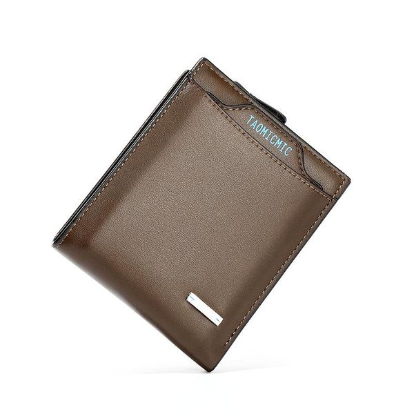 

wallets men's multi-card wallet business card box coin purse vertical multi-function short, Red;black