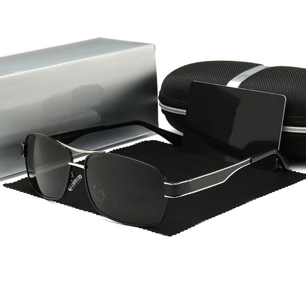 

new men's polarizing 553 sunglasses, driving box sunglasses, toads designer glasses, White;black