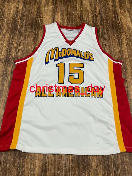 Costume Carmelo Anthony McDonalds All-American Basketball Jersey Homens Mulheres Juventude Jersey XS-6XL