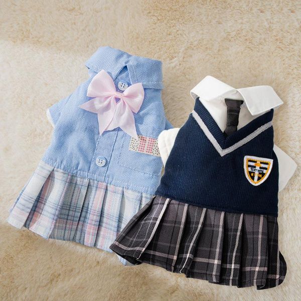

cat costumes autumn jk skirt dog clothes small two-legged and winter pet sweater