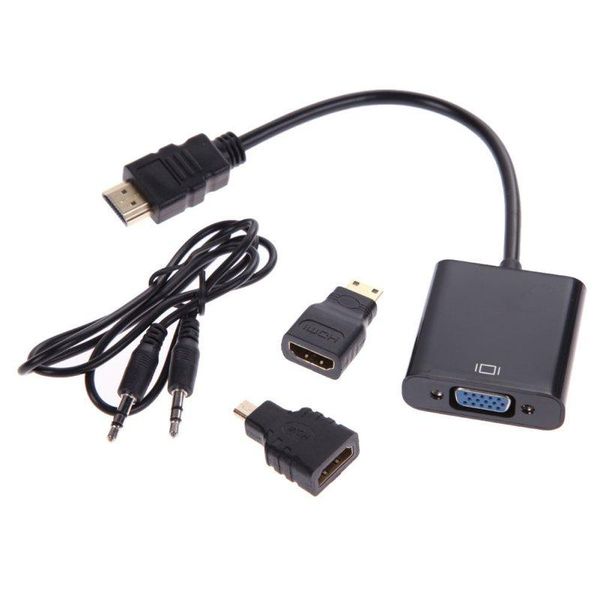 

audio cables & connectors micro mini to vga adapter adaptor converter male female cable with cord