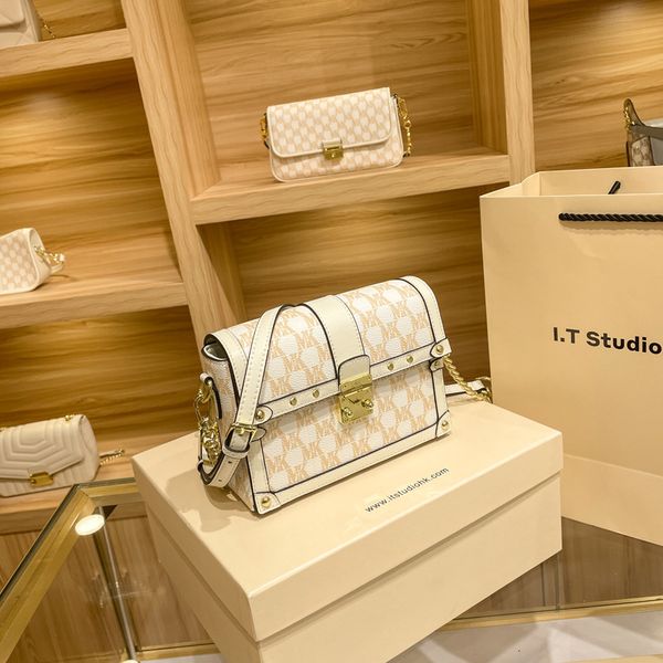 

bag bags leather handbags crossbody box full 2021 fashion chain small square versatile single shoulder messenger women's summer
