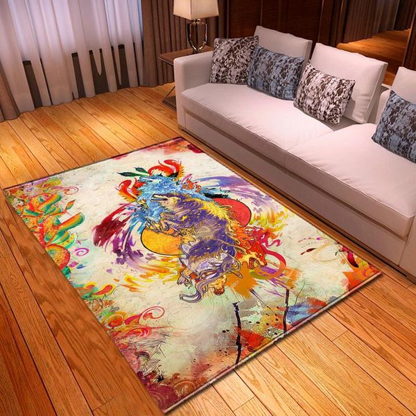 

carpets animal animation wolf print 3d carpet crawling children's room playground carpet---zzz