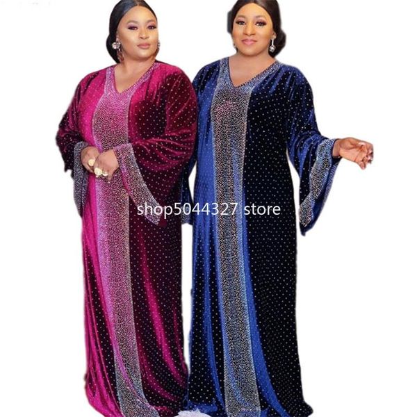 

ethnic clothing plus size african dresses for women bazin boubou robe africaine femme clothes dashiki long abayas muslim dress africa, Red