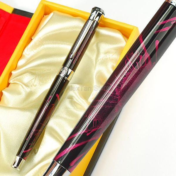 

picasso 903 elegant sweden flower king fountain pen iridium fine nib, multicolor for optional office & school writing pens