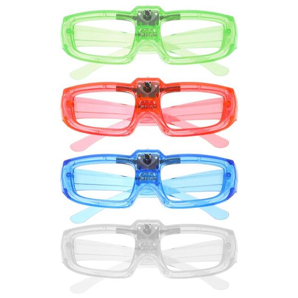 

party decoration 4pcs square-rimmed led glasses luminous disco