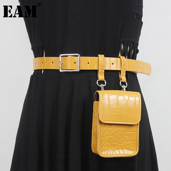 

[eam] women mini-bag belt single shoulder pu leather personality accessories fashion all-match spring autumn 2021 1dd6837 belts, Black;brown