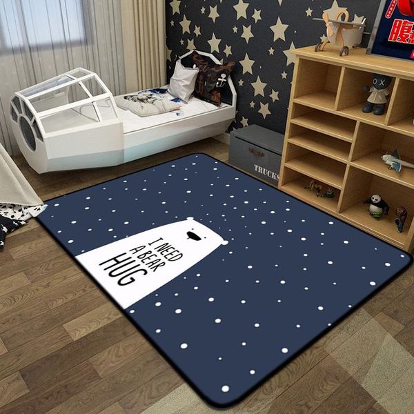 

carpets geometric living room decorative anti skid rectangle kids play tents rug deer/bear soft sofa coffee desk carpet