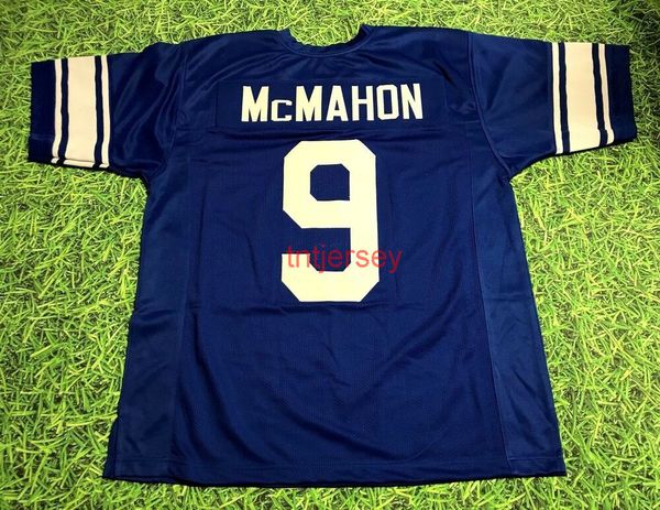 

custom jim mcmahon brigham young cougars blue jersey byu stitched add any name number, Black