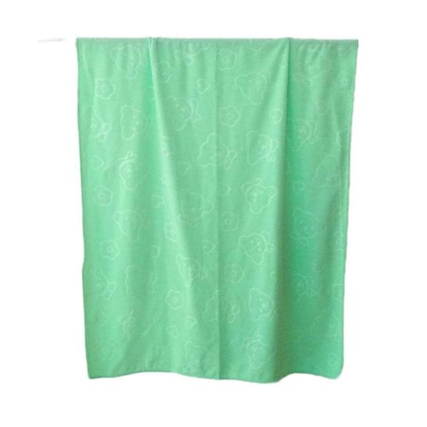 

towel embossed bear pattern bath microfiber absorbent soft beach non-shedding