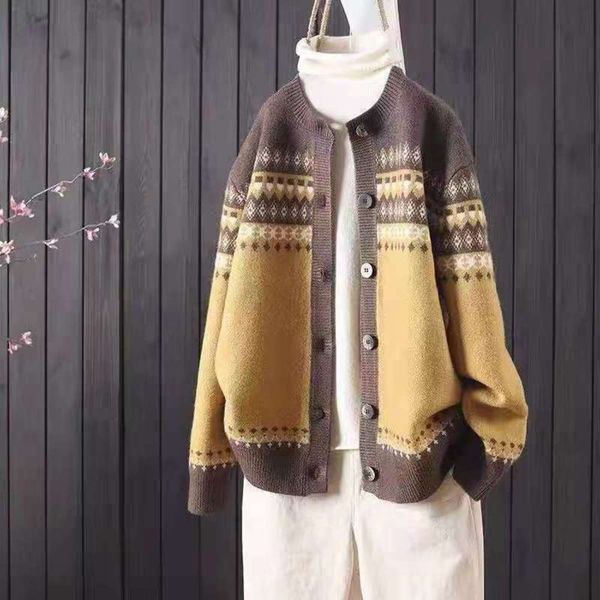 

loose and casual long sleeve knit cardigan sweater coat, White;black