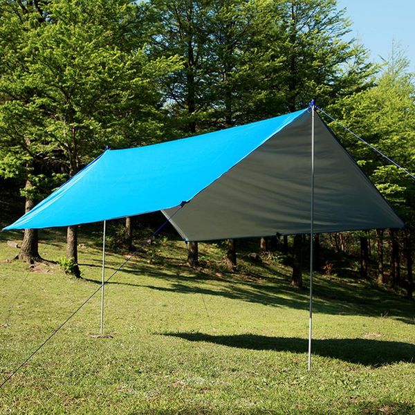 

quality ultralight portable awning outdoor camping beach hiking canopy large size silver coating tarp sun shelter tents and shelters