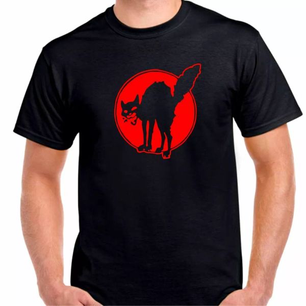 

anarchy cat anarchist anon anonymous protest t shirt tee scared cat, White;black