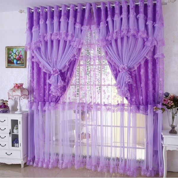

curtain & drapes korean version of modern minimalist high-end lace curtains embroidered light luxury for living dining room