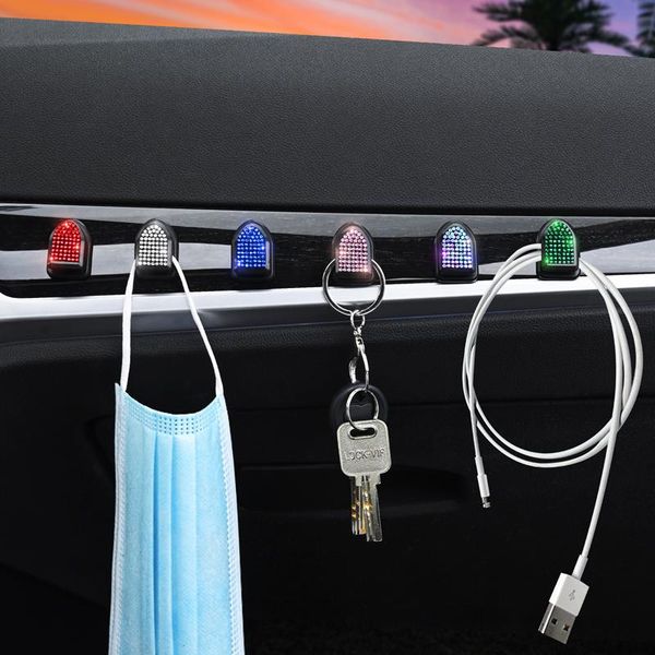 

car organizer 7 colors auto hook sticky concealed adhesive clip storage holder durable multifunctional for home automobile
