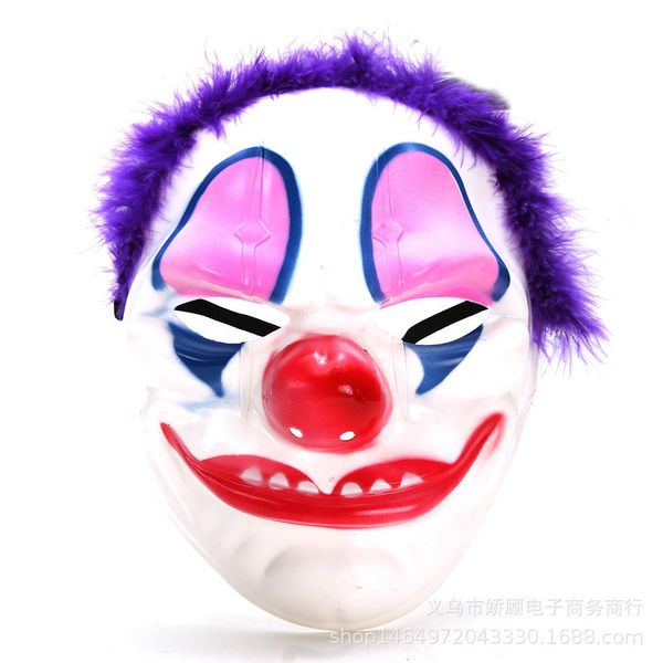

party mask halloween theme plus hairy clown