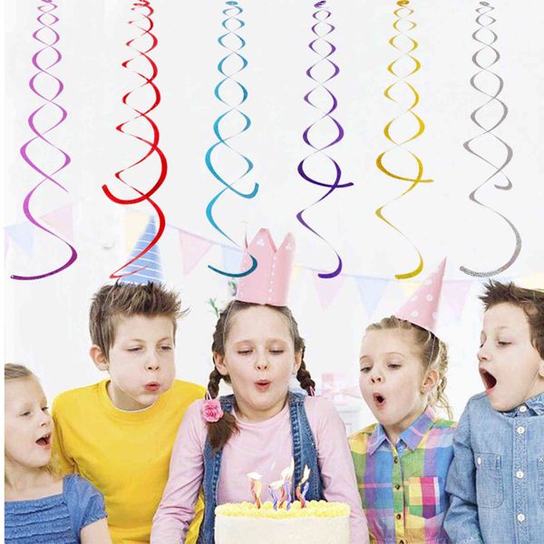 

shopping mall diy decoration pendant site layout supplies ceiling hanging laser pet double spiral pendant