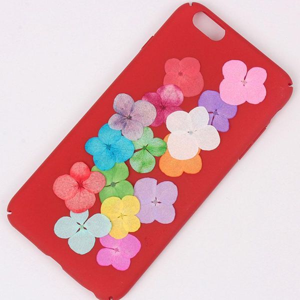

decorative flowers & wreaths hydrangea dried flower pressed embossed herbarium phone case natural 30pcs/bag