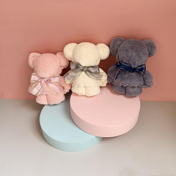 

towel coral velvet phnom penh ribbon ins wind wedding accompany souvenir bear opening gift children's birthday face