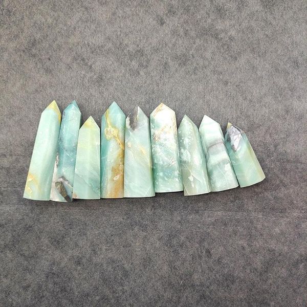 

decorative objects & figurines natural healing crystals gemstone amazonite wand tower for home decoration djw