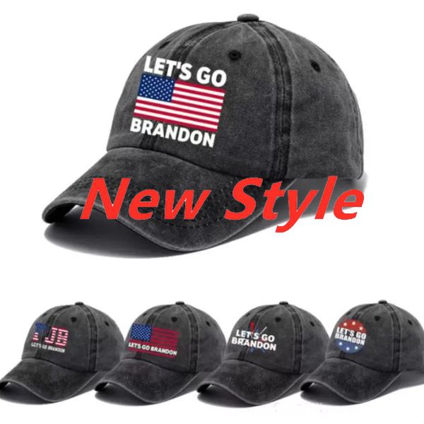 Vamos ir Brandon Baseball Cap de chapéus de chapéus suprimentos FJB Trump Supporter Rally Parade Chapéu de Algodão Imprimir Bonés Bonés em estoque